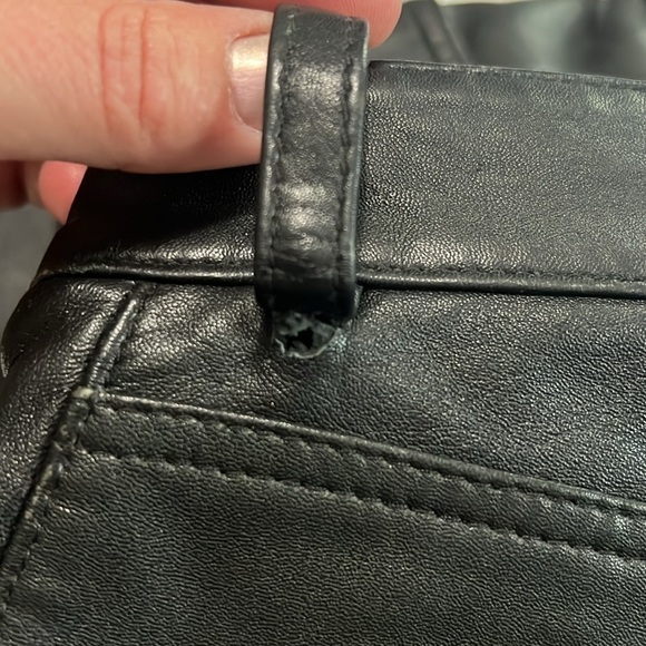 GAP Butter Soft Black Leather Pants - Picture 5 of 6